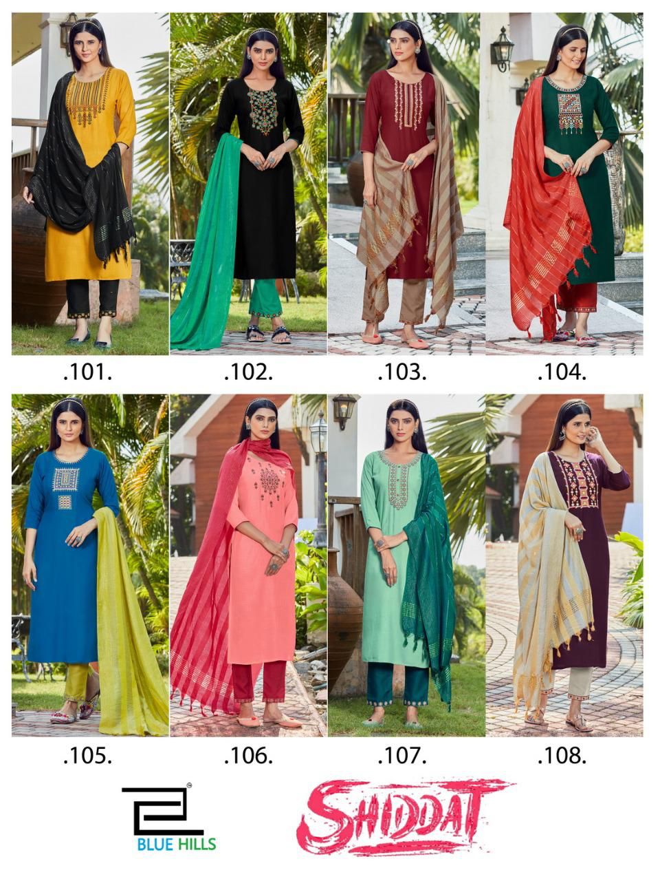 Blue Hills Shiddat 1 Designer Ready Made Collection